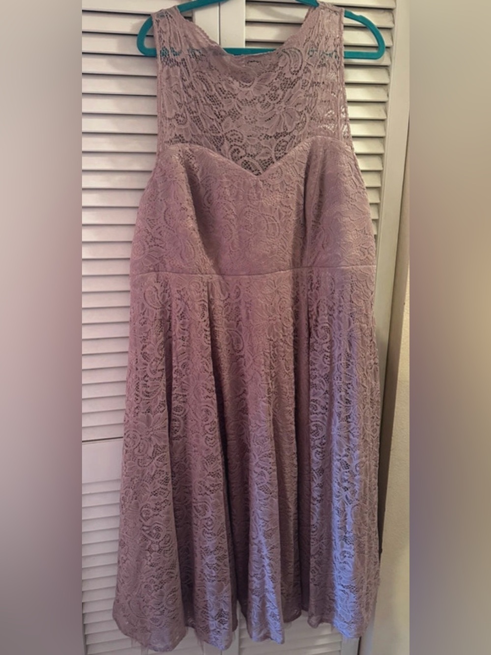 torrid Mauve Lace Strapless A-Line Dress